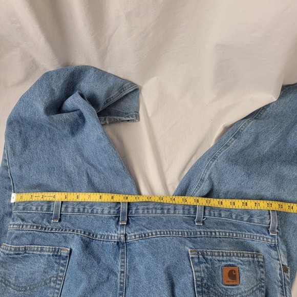 Carhartt B17-STW Relaxed Fit Size 46 x 30 Denim Blue Jeans Men's - Picture 12 of 12